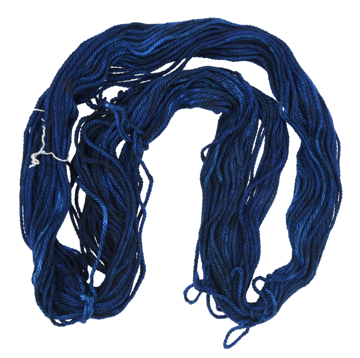 Barn-Yarn-Twilight-bulky-weight-hand-dyed-yarn—unfolded-hank-showing-tonal-blues.