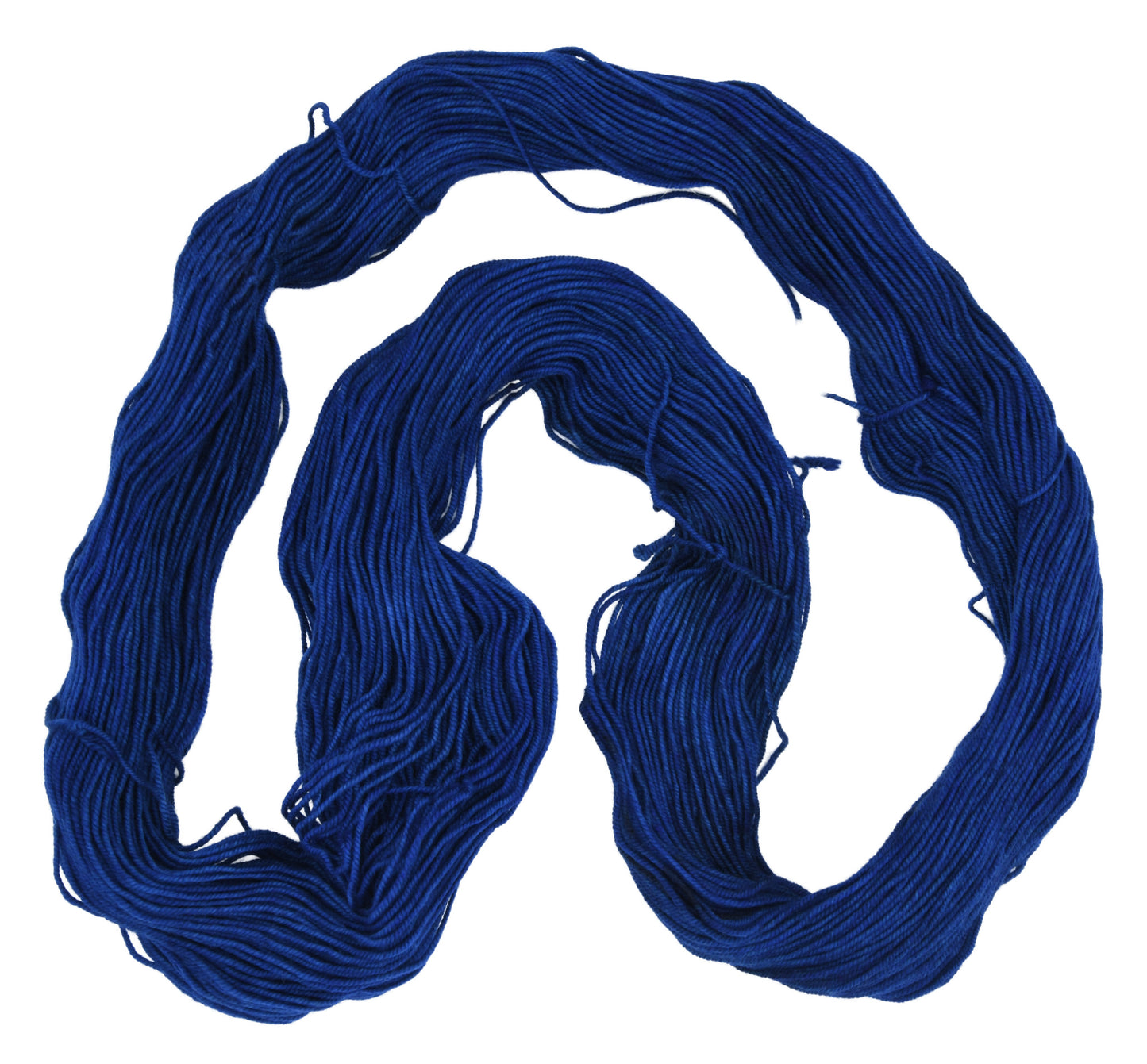 Twilight is a hand-dyed yarn in shadowy blue, inspired by the colors of dusk. Perfect for shawls, sweaters, and accessories with rich, moody character.